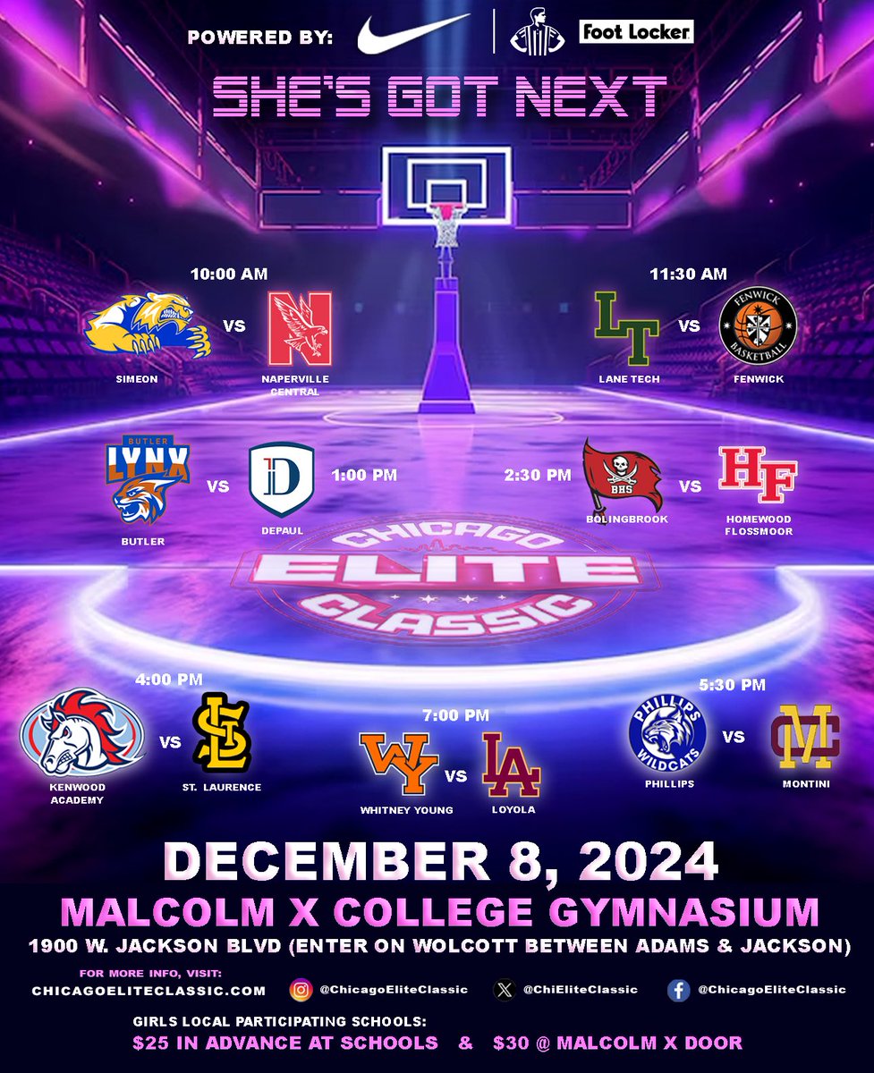 Schedule is set. 😤🏀 #ChicagoEliteClassic