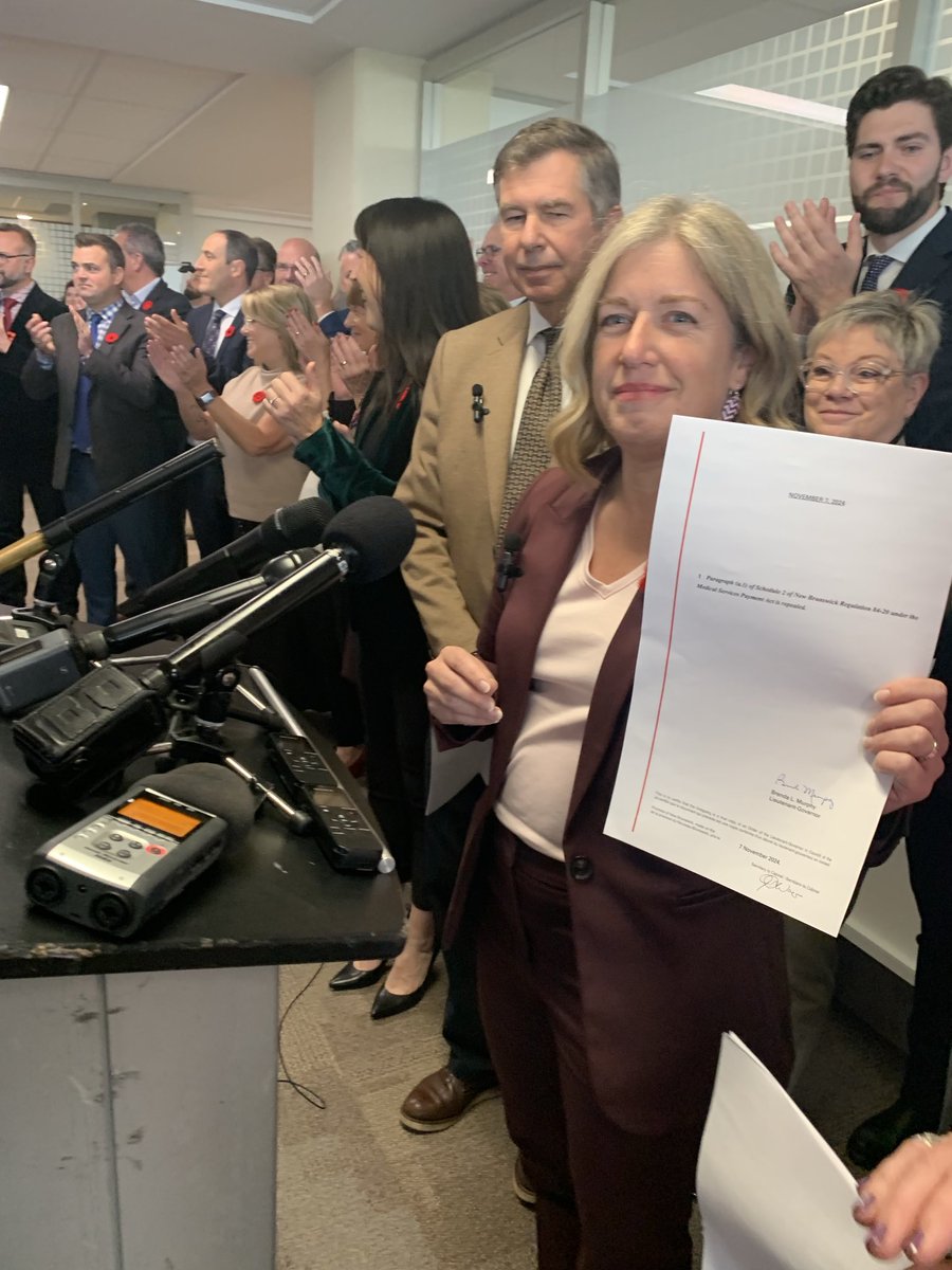 Happening now … ⁦<a href="/susanholt/">Susan Holt</a>⁩ makes good on election promise to expand abortion access in New Brunswick.