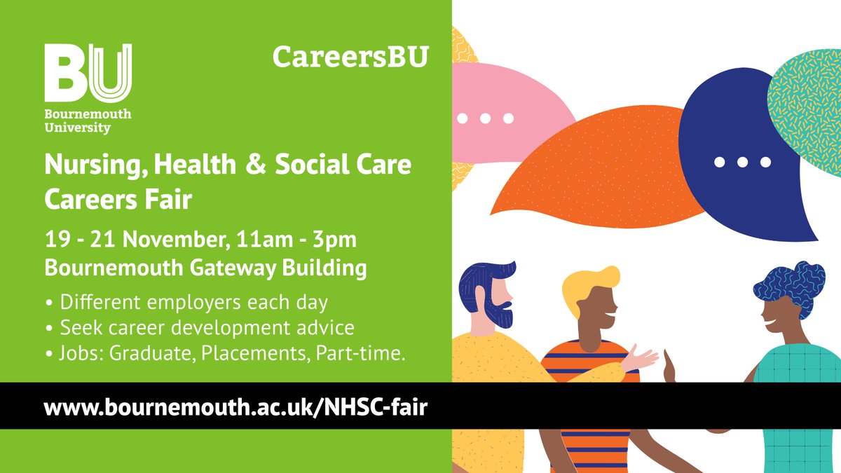 HSS at BU (@hss_bu) on Twitter photo BU is welcoming all students to the Nursing, Health & Social Care Careers Fair on 19-21 November in Bournemouth Gateway Building. 🏢
Find out more: mycareerhub.bournemouth.ac.uk/students/event…
#CareersFair #BUEvent #HealthandSocialCare <a href="/BUcareersweb/">Careers BU</a> <a href="/Nursing_BU/">BU Nursing</a> <a href="/BUMidwiferySoc/">BU Midwifery Society</a> BU is welcoming all students to the Nursing, Health & Social Care Careers Fair on 19-21 November in Bournemouth Gateway Building. 🏢
Find out more: mycareerhub.bournemouth.ac.uk/students/event…
#CareersFair #BUEvent #HealthandSocialCare <a href="/BUcareersweb/">Careers BU</a> <a href="/Nursing_BU/">BU Nursing</a> <a href="/BUMidwiferySoc/">BU Midwifery Society</a>
