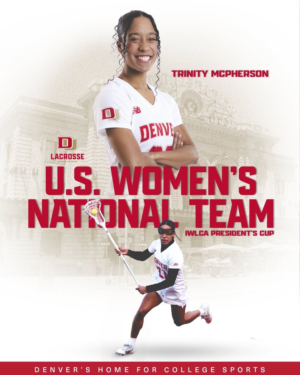 DU_WLAX's tweet photo. Congratulations to Trinity McPherson and all those that will be competing with @USA_Lacrosse in the IWLCA President's Cup ‼️
#GoPios | #GrittyExcellence https://t.co/6zebU3U2k2