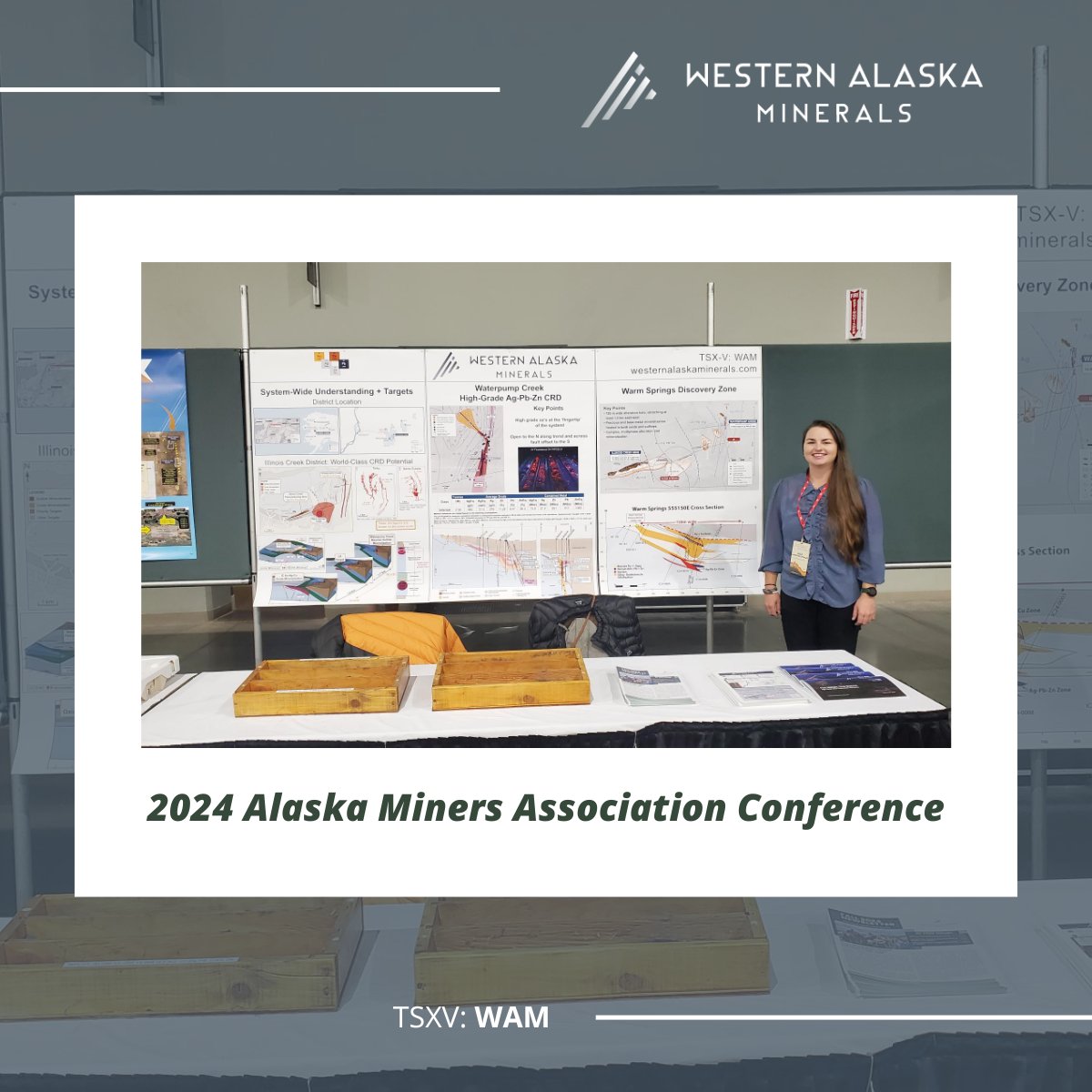 alaska_silver's tweet photo. The #WesternAlaskaMinerals team is in Anchorage for the 2024 @AlaskaMiners Association conference!
The AMA is a wonderful organization that supports mining in Alaska.
Learn more about our upcoming events here 👇
https://t.co/eBLC84s3H5
$WAM.V #TSXV #Mining #AlaskaMining #MiningStocks