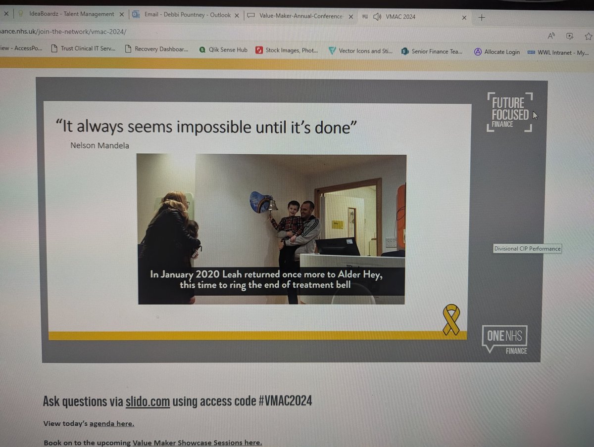 <a href="/Ste_Bennett1/">Stephen Bennett</a> <a href="/OneNHSFinance/">One NHS Finance</a> Watching online from Wigan - what a brave young lady and her family!! You did an amazing job and what an inspirational story to finish the day! Thank you for sharing with us 👏 

#VMAC2024
#passthetissues 
#teamLeah