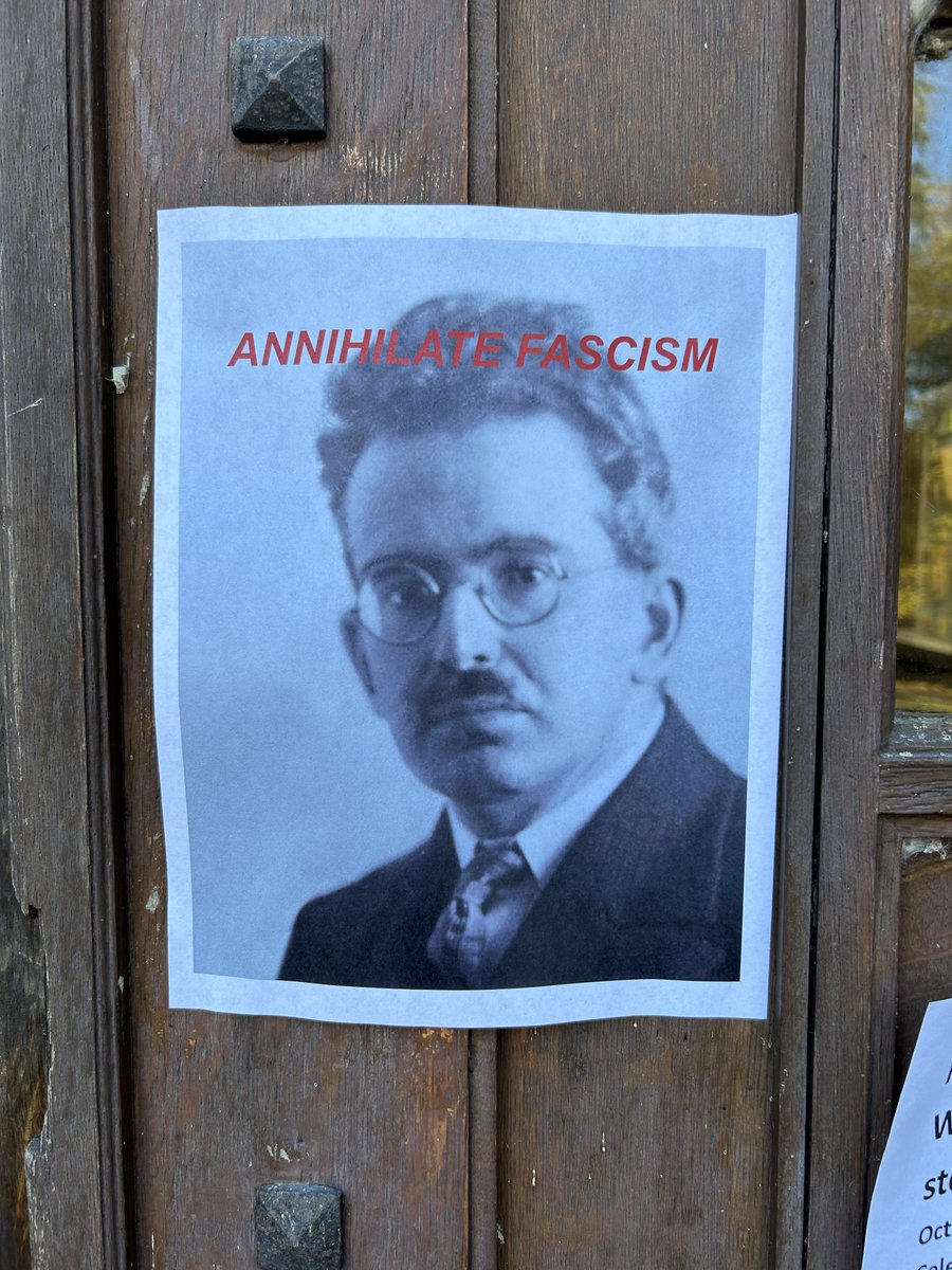 janmpdx's tweet image. Nice to see that someone was up bright and early to poster campus.  #WalterBenjamin