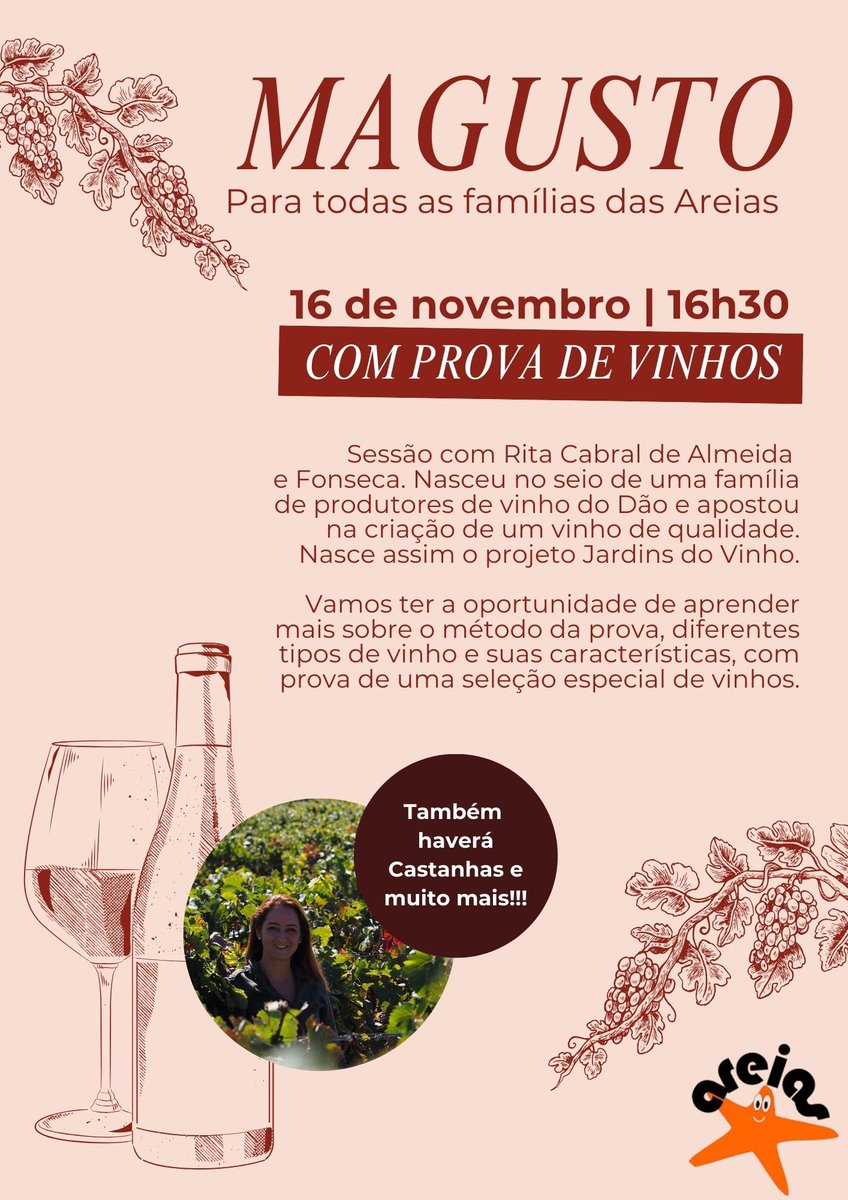 areiasonline's tweet photo. No dia de S. Martinho... Nas Areias será dia 16!
#areiasonline #clubedasareias #familiasdasareias #smartinho2024 https://t.co/6hsCjNjqzu