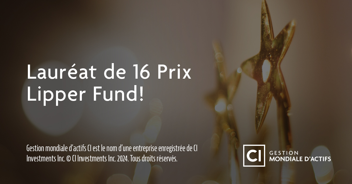 CIGlobalAsset's tweet image. Nous sommes honorés d’avoir obtenu neuf prix Lipper Awards 2024 pour les #FondsCommunsdePlacement et cinq pour les #FNB! Merci à Refinitiv et à nos experts en investissement pour cette réalisation exceptionnelle au sein du secteur.  ow.ly/Y06250U2loT