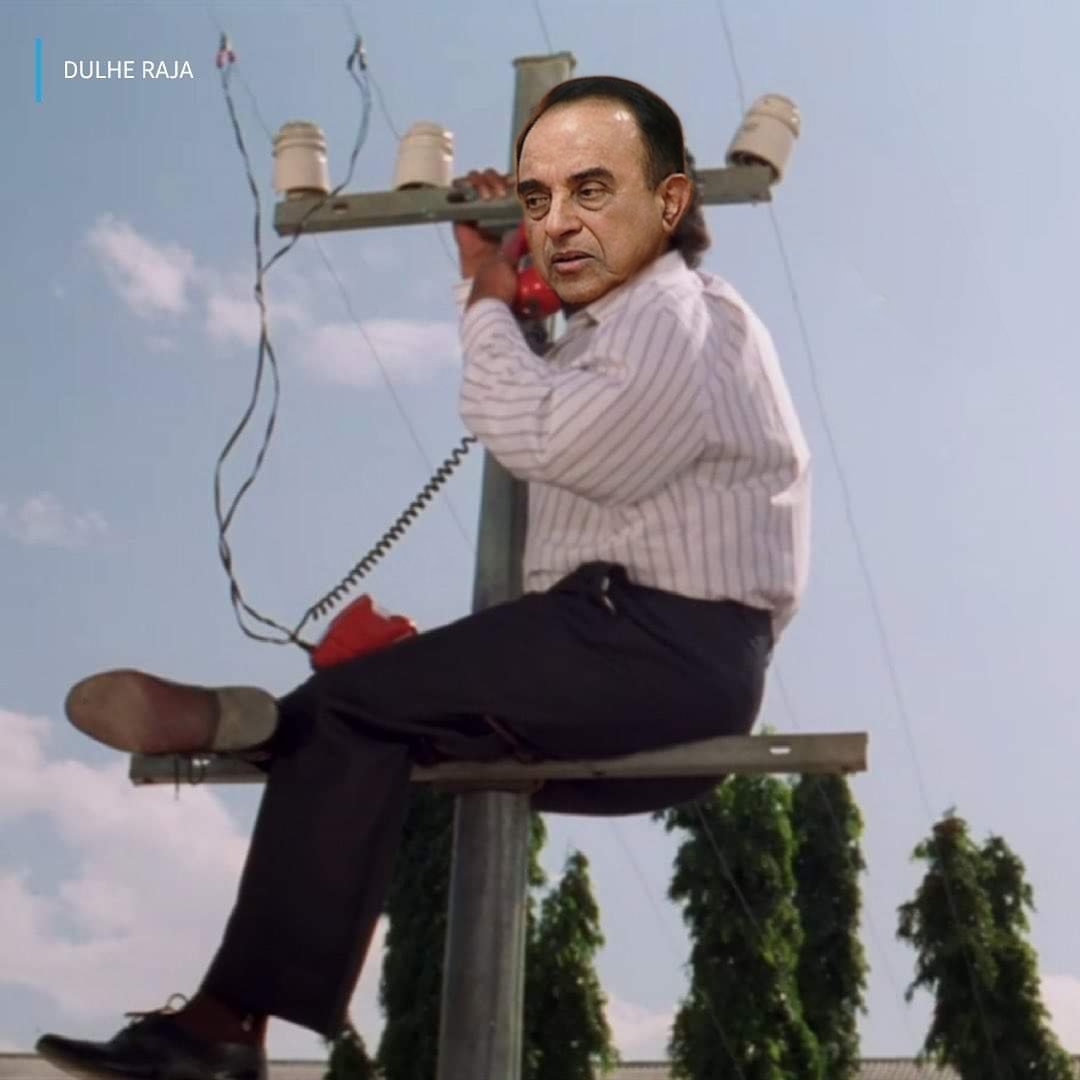 Gujju_Er's tweet photo. @Swamy39 Meanwhile @swamy39 during Modi-Trump Phone Call 😂 https://t.co/KDhWb0VDx3