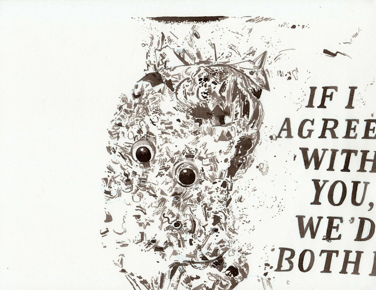 ajmckaystudio's tweet photo. Fun Game. Acrylic, ink and graphite on 16”by15” panel. 2024.
📷: Rachel Topham Photography

Fun Game. Ink on 8.5”by11” paper. 2024. https://t.co/NDLltgYa4x