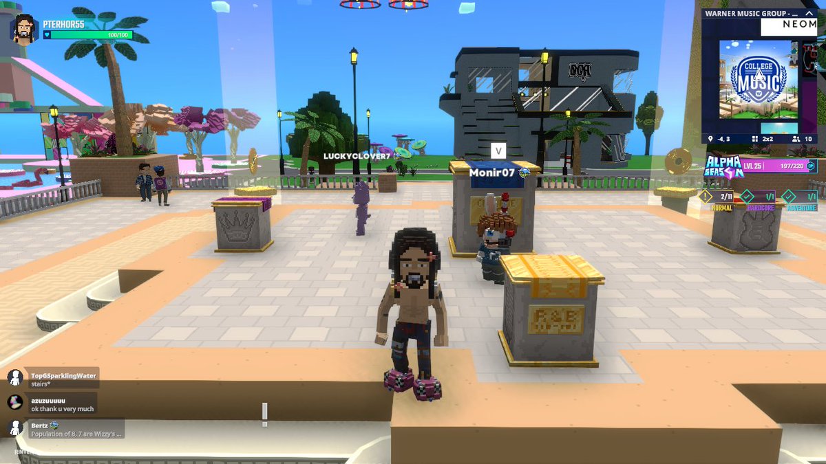 PterHor55's tweet photo. 🎵 Harmonizing at the College of Music in @TheSandboxGame. Spotted the Academy Crest in the main plaza. Ready to rock this virtual campus! 🎸 https://t.co/Ud3hl9hcQU #TheSandbox #AlphaSeason4 #AS4SocialChallenge https://t.co/bS9O0j5hrH