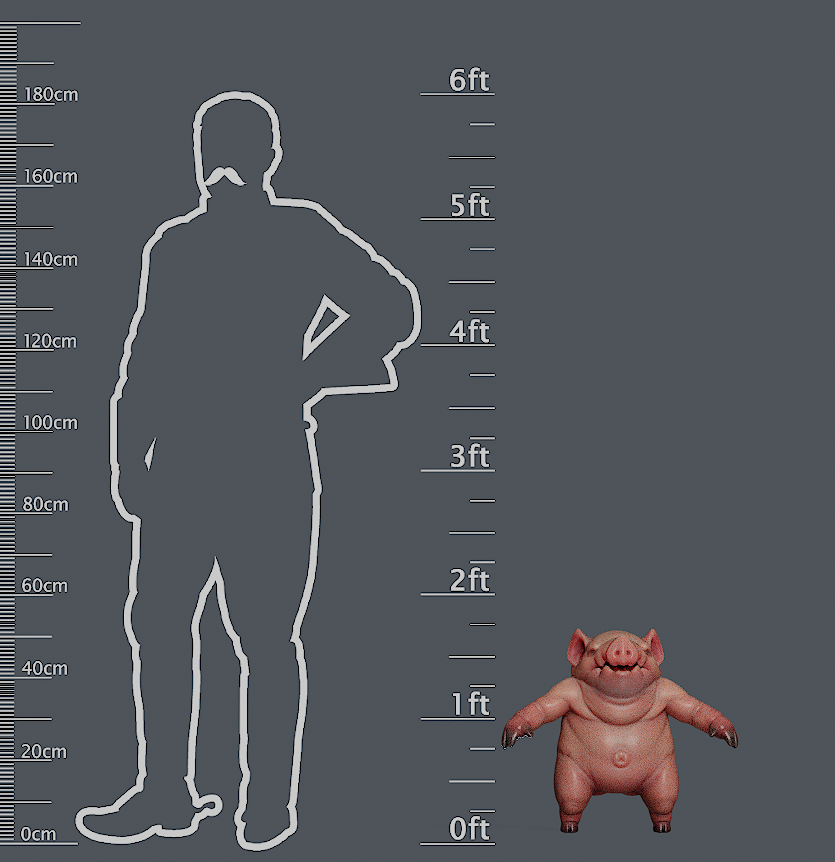 mid-size mature pig 🐽