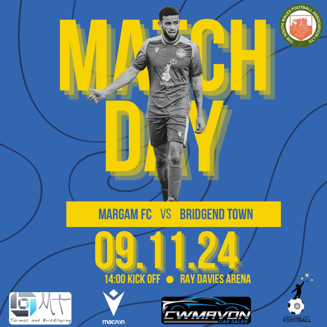 We welcome <a href="/BridgendTFC/">Bridgend Town FC</a> in the SWFA Senior Cup this weekend.

A chance to progress to the last 32 of the competition and we’ll be hoping for a response after our previous two results.

Come down and get behind the boys! 🦌

#VIVAMARGAM