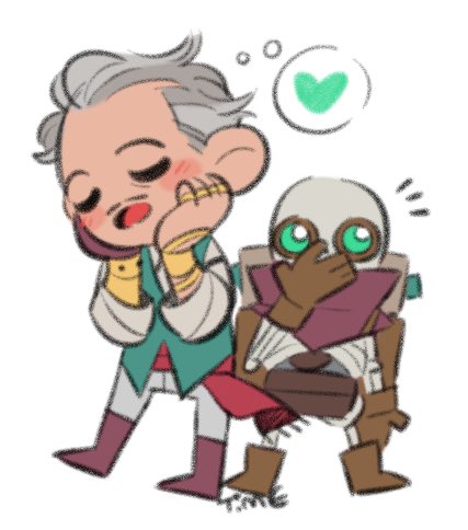 Someone might be in love. #DragonAge #EmmrichVolkarin