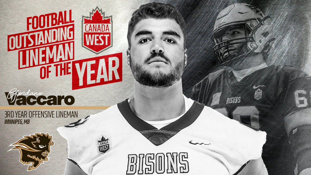 Canada West (@canadawest) on Twitter photo ๐ฎ๐ฌ๐ฎ๐ฐ ๐๐ช ๐๐ผ๐ผ๐๐ฏ๐ฎ๐น๐น ๐ข๐๐๐๐๐ฎ๐ป๐ฑ๐ถ๐ป๐ด ๐๐ถ๐ป๐ฒ๐บ๐ฎ๐ป โจ
Manitoba offensive guard Giordano Vaccaro becomes the ninth Bison overall to earn the recognition and the first since 2016!
<a href="/umbisons/">Manitoba Bisons ๐ฆฌ</a> x <a href="/MBBisons/">Manitoba Bison Football</a> ๐ฎ๐ฌ๐ฎ๐ฐ ๐๐ช ๐๐ผ๐ผ๐๐ฏ๐ฎ๐น๐น ๐ข๐๐๐๐๐ฎ๐ป๐ฑ๐ถ๐ป๐ด ๐๐ถ๐ป๐ฒ๐บ๐ฎ๐ป โจ
Manitoba offensive guard Giordano Vaccaro becomes the ninth Bison overall to earn the recognition and the first since 2016!
<a href="/umbisons/">Manitoba Bisons ๐ฆฌ</a> x <a href="/MBBisons/">Manitoba Bison Football</a>