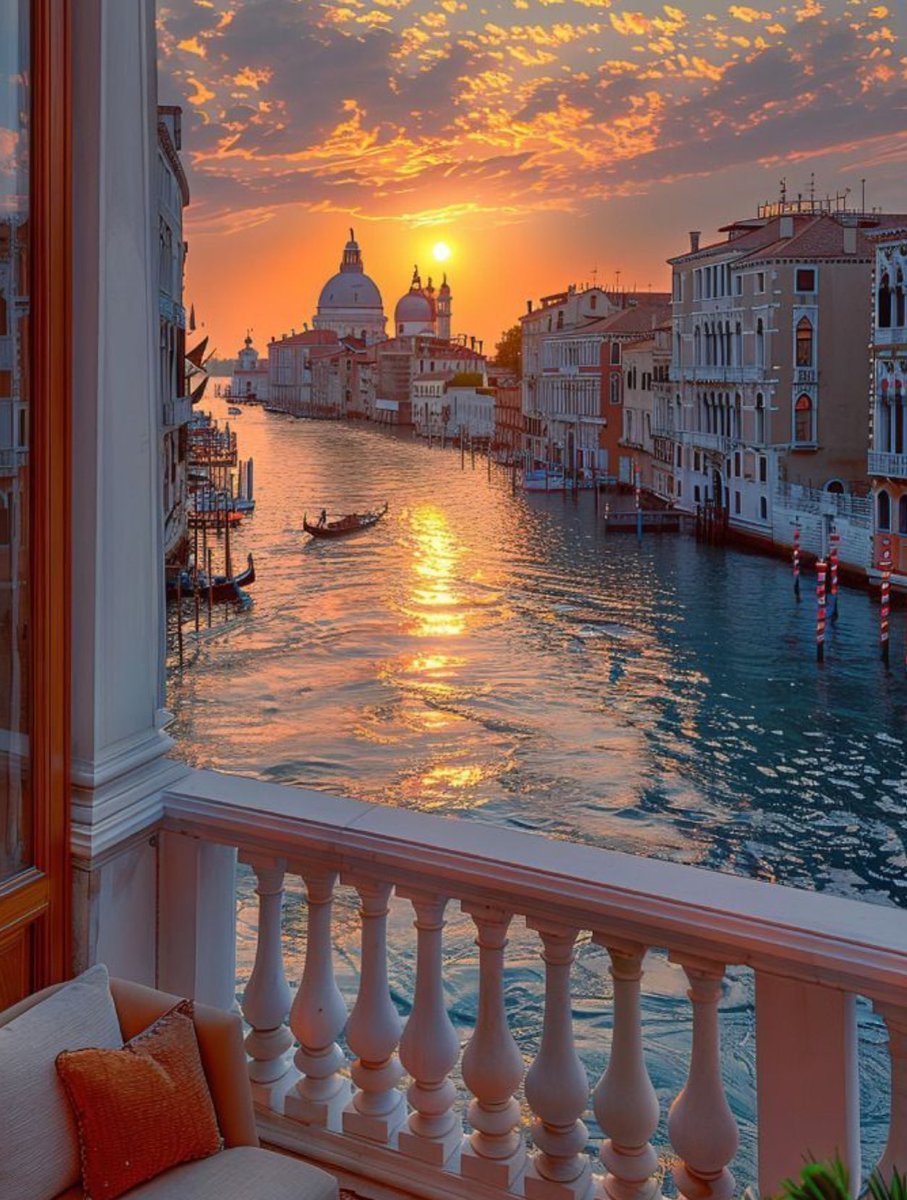 Sunset in Venice, Italy