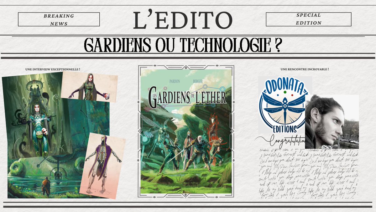 📰 À la une de l'EDITO : Les gardiens de l'ether
Les gardiens des mondes d'en haut et d'en bas interviennent dans le monde matériel.
L'archéotechnologie offre une autre voie. Quel en est le prix ?

La rediff' : youtu.be/Z0f3vCZqiu0
Le financement : gameontabletop.com/cf4291/les-gar…