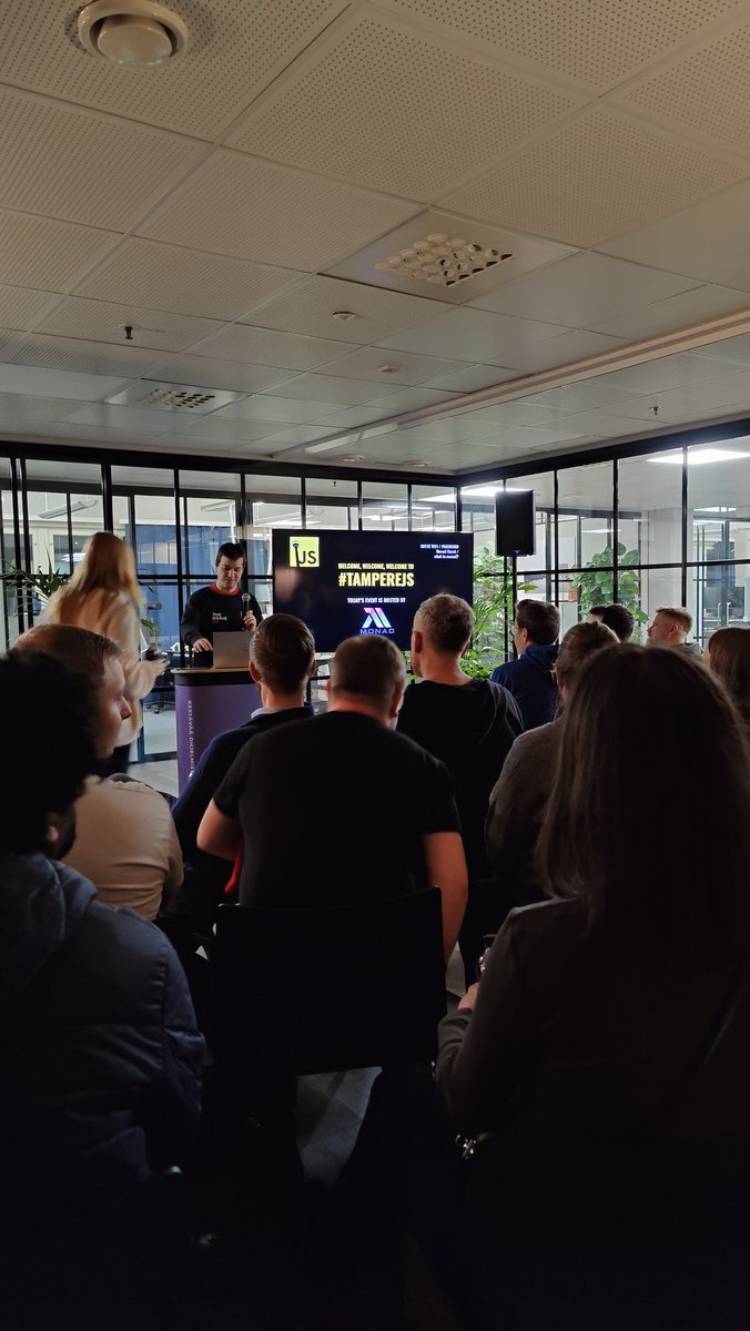 TampereJS x Monad about to kick off! Leggooo!

#webdev #js #tamperejs