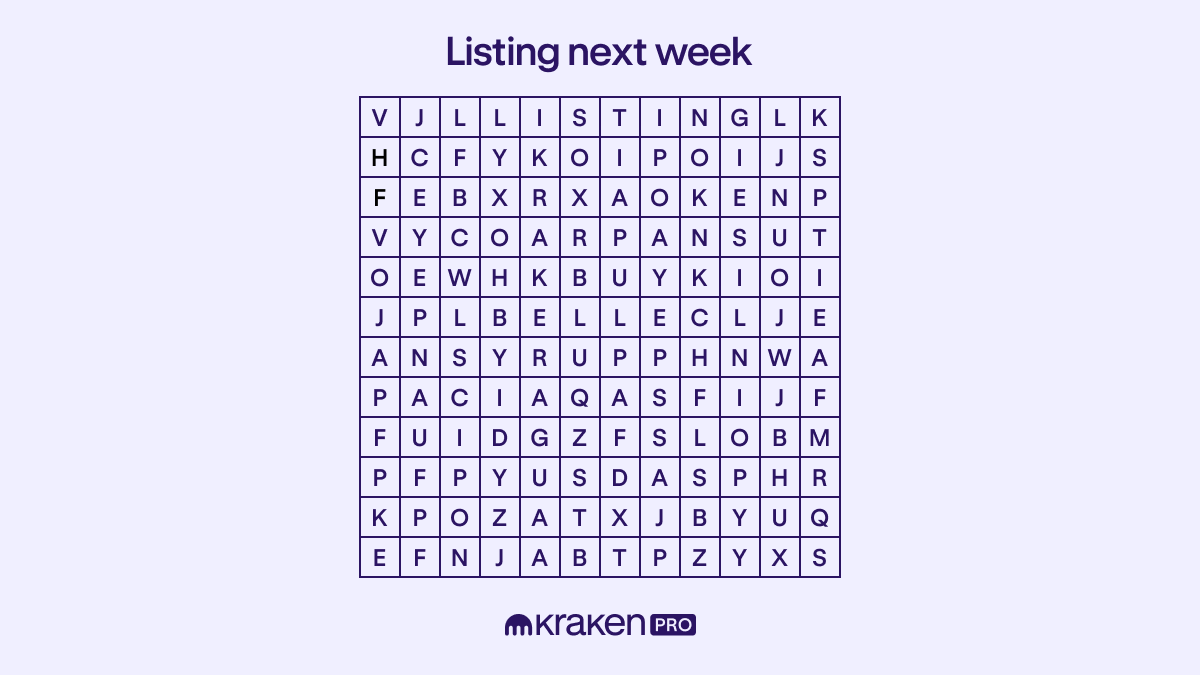 📅 A sneak peek at next week’s listings: 

Nov 12th - 14:00 UTC
$AETHIR
$APU 

Nov 13th - 15:00 UTC
$SYRUP

*Geographic restrictions may apply

👀 Roadmap updates every Thursday ⤵️
kraken.com/listings