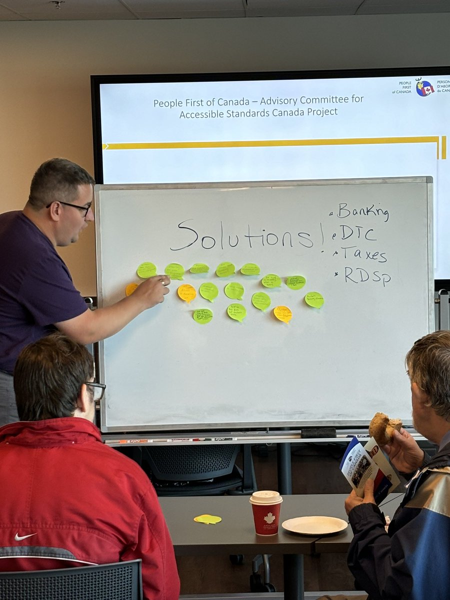 We are in Ottawa today joining our friends <a href="/PeopleFirstCA/">People First Canada</a> at their Town Hall learning about a 3yr country wide project they are doing to hear from ppl w I/D disabilities about barriers to accessing federal programs like the DTC and RDSP.  

Hearing from many today who have shared