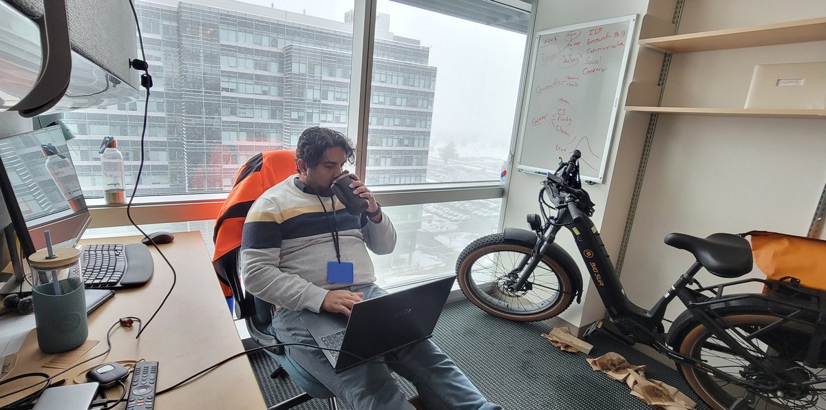 First blizzard in Denver and I'm feeling very hygge at work