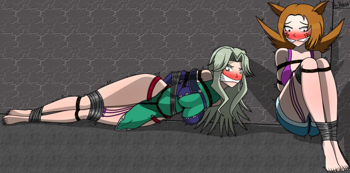 Comm for <a href="/WobsTheMighty/">ObnoxiousWobbegong</a> with a couple of more girls vibing.

Thanks again!😁