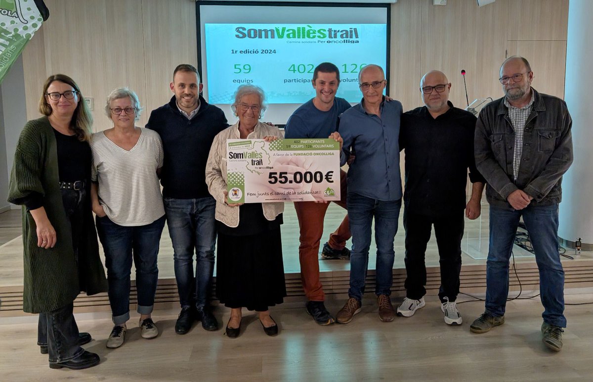 La Som Vallès Trail lliura 55.000 euros a Oncolliga #Cerdanyola
buff.ly/4fB3vXX