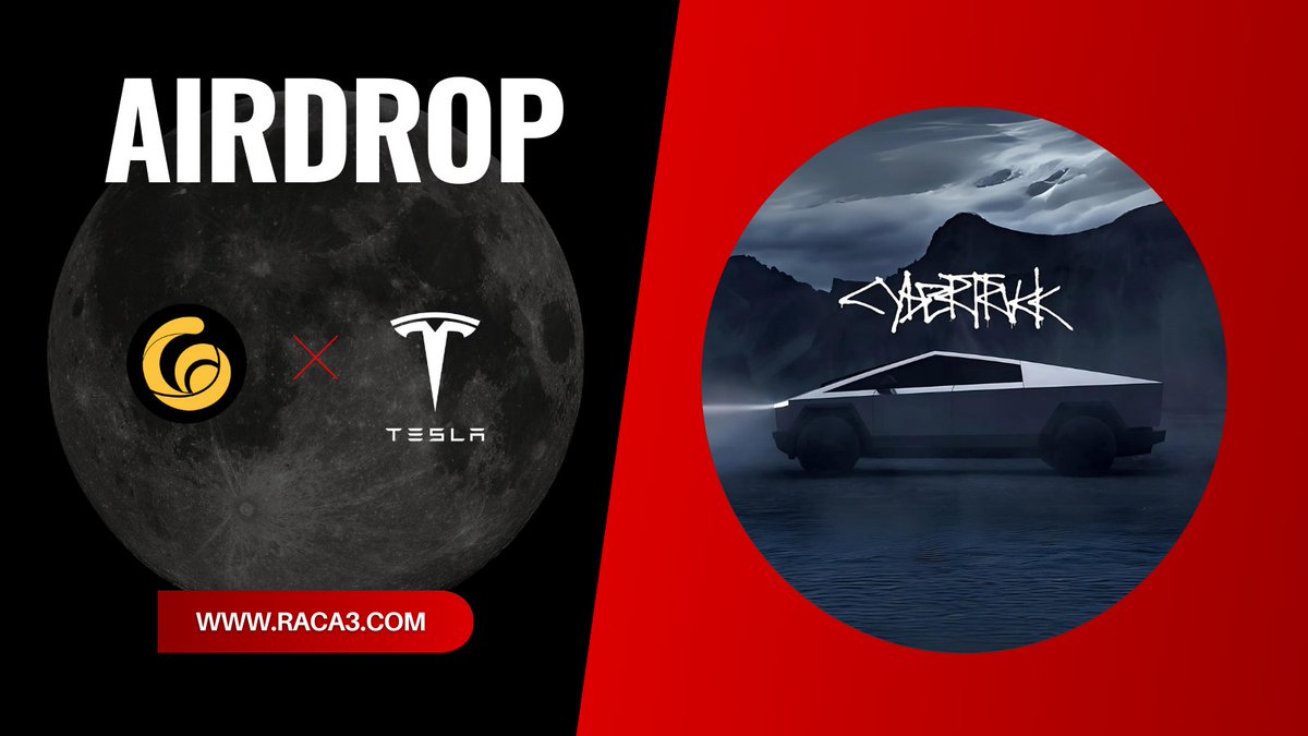 RACA_3's tweet image. 🚀 #Tesla #Cybertruck Airdrop by #RACA $RACA

🎉 Season 11 (out of 24 seasons)

🌟 3000 $USDT for 5 winners, totaling 15000 $USDT

Crypto enters a new phase of development. 💪