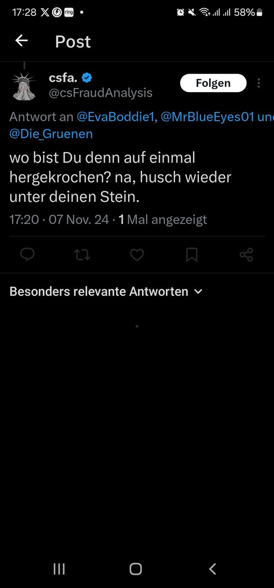 Hahaha wie peinlich, schreibt einen Scheiß und man wird sofort Blockiert um nicht zu antworten...Irre dieses Etwas