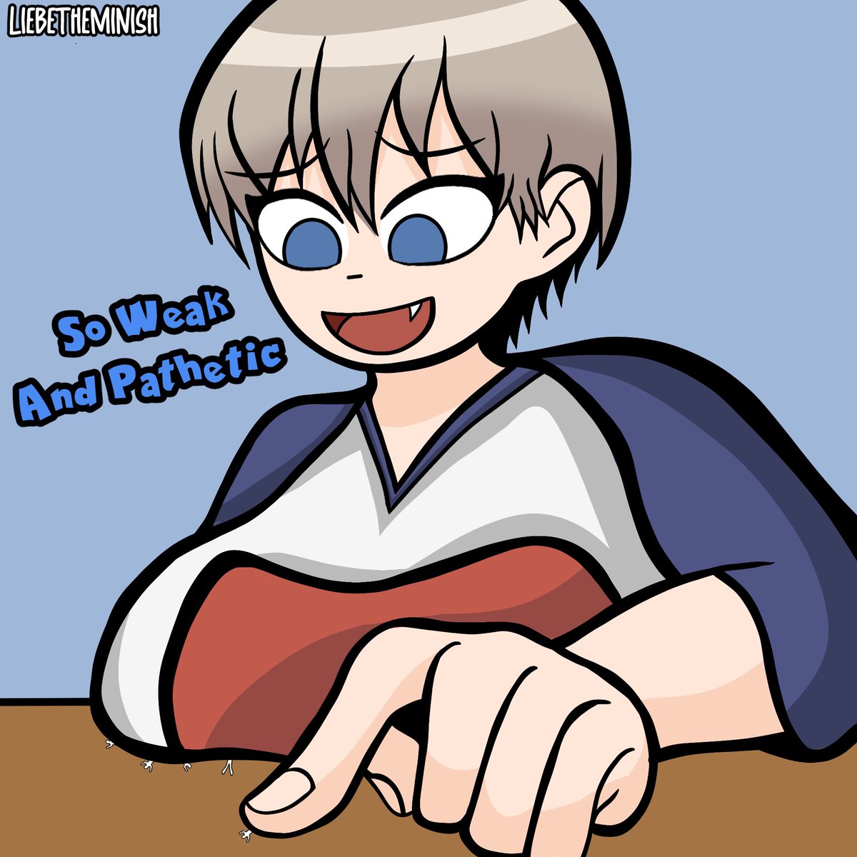 Uzaki chan wants to pin you down 

#giantess #gts #giantgirl #sizetwitter