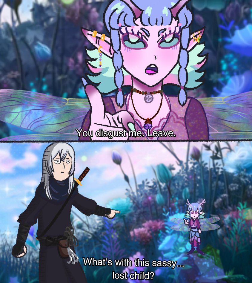 when you step through a faerie ring but i didn't bring you here 🗡️

meme redraw for my friend ninjatowel!

#FaesFarces | #vgen | #vgencomm | #vgenopen