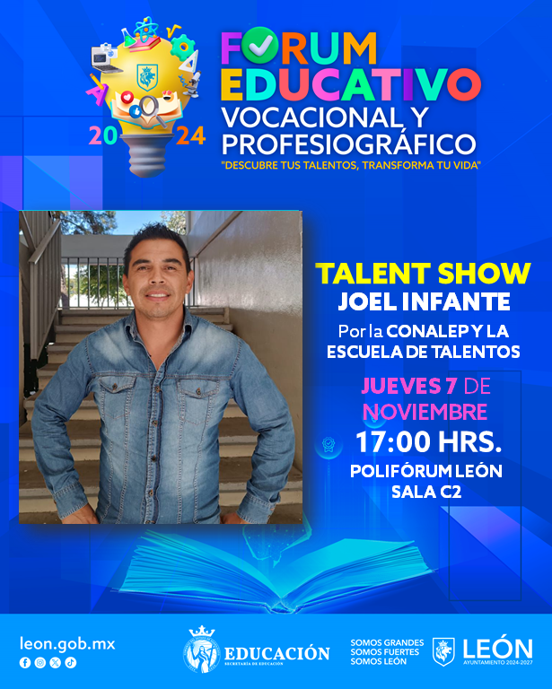 💡¡Descubre tus talentos en el Fórum Educativo Vocacional y Profesiográfico 2024! 

Explora nuevas perspectivas y amplía  tus horizontes. 
Consulta nuestro programa de hoy.👇
¡Te esperamos!

#FEVyP2024 
#ProyectoDeVida
#MeLateLaEducación❤️