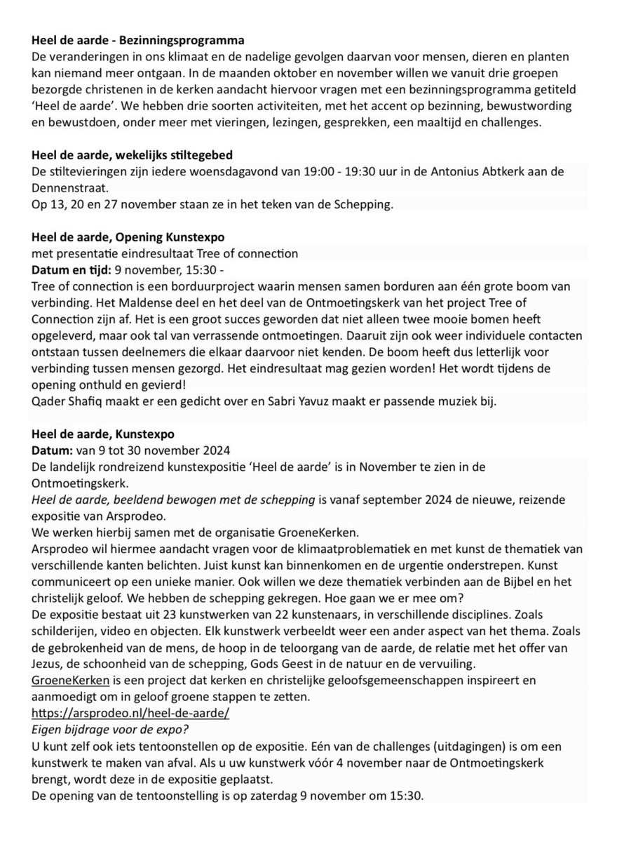 OntmoetInKerk's tweet photo. HEEL DE AARDE - bezinningsprogramma
doe je mee 👇🏻 🪴 👇🏻 https://t.co/4XFkUvT4vC