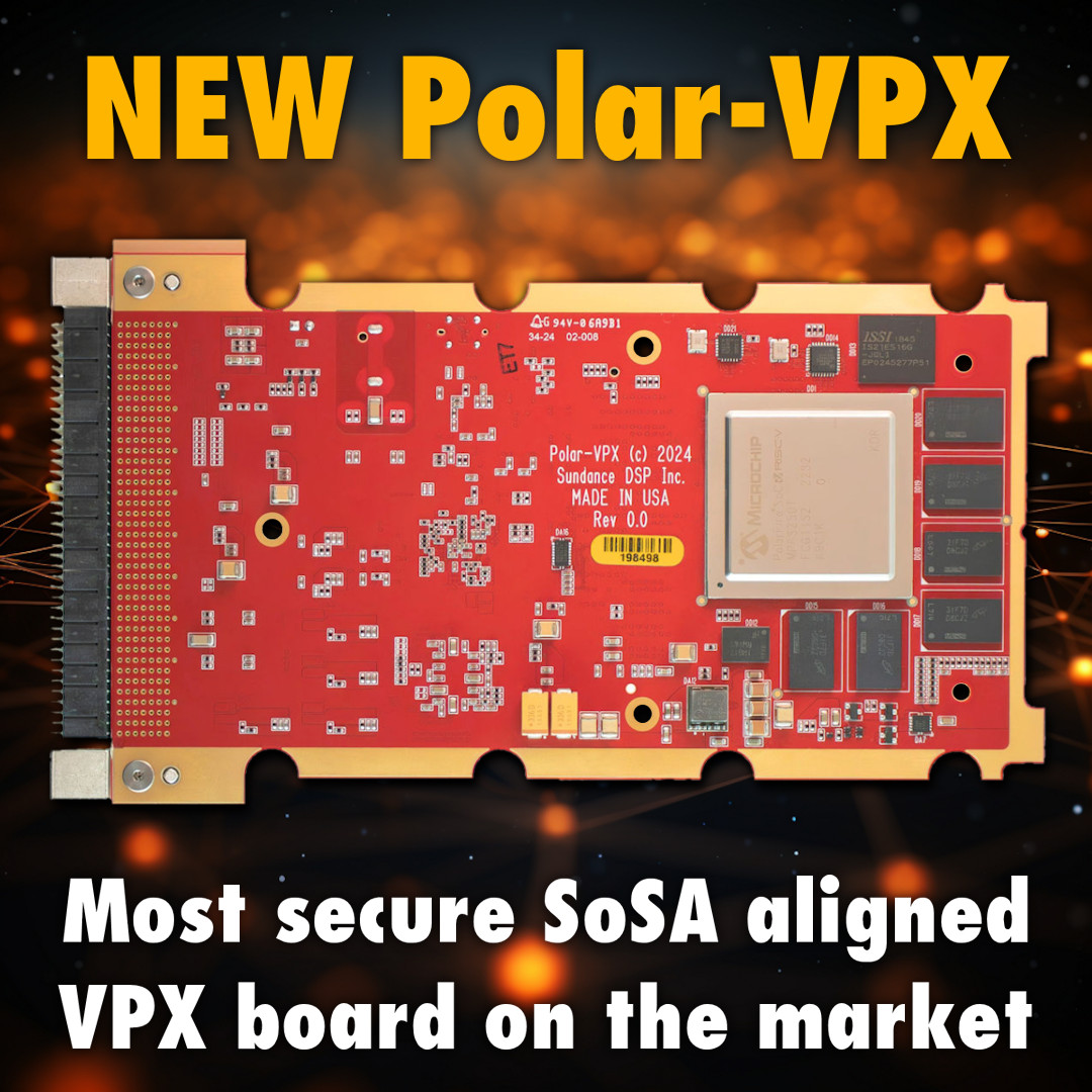 Introducing the Polar-VPX, the most secure SOSA-aligned 3U VPX board available.

sundance.com/polar-vpx/

#PolarVPX #VPX #Security #EmbeddedSystems #SOSA #PolarFire #FPGA #FPGAi #Microchip #embeddedcomputing #electronics #embeddeddesign #SOC #PolarFireSOC #electronicsdesign
