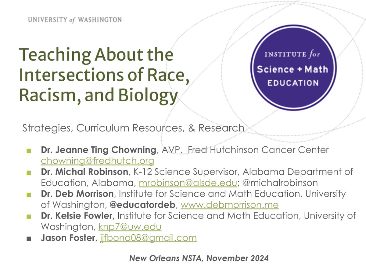Philip Bell (@philiplbell) on Twitter photo What a fabulous conference launch & keynote, #NSTAFall24! Come check out our next <a href="/STEMTeachTools/">STEM Teaching Tools</a> session at 1pm (Thurs) in Conv Ctr 276:
⚡️ Teaching About the Intersections of Race, Racism, and Biology ⚡️
LIST OF <a href="/STEMTeachTools/">STEM Teaching Tools</a> SESSIONS:
x.com/philiplbell/st… What a fabulous conference launch & keynote, #NSTAFall24! Come check out our next <a href="/STEMTeachTools/">STEM Teaching Tools</a> session at 1pm (Thurs) in Conv Ctr 276:
⚡️ Teaching About the Intersections of Race, Racism, and Biology ⚡️
LIST OF <a href="/STEMTeachTools/">STEM Teaching Tools</a> SESSIONS:
x.com/philiplbell/st…