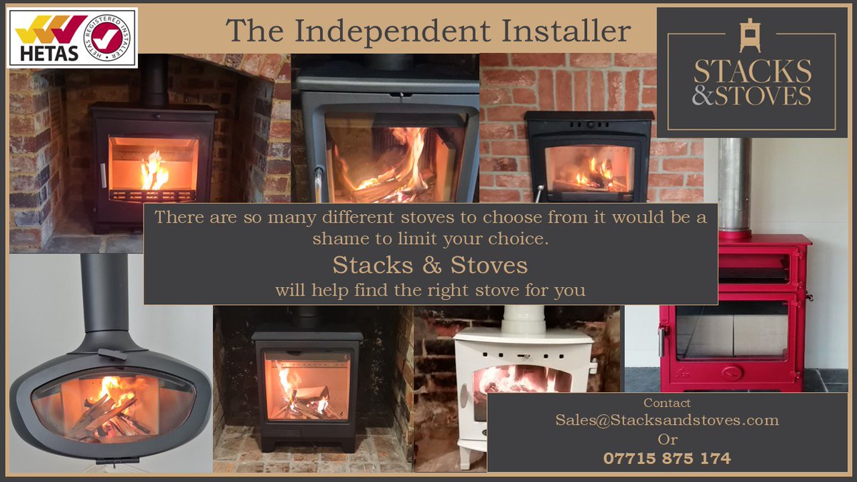 StacksStoves's tweet image. Quotations and guidance are always free. Installations, Servicing and Sweeping can be booked using email, telephone or WhatsApp
