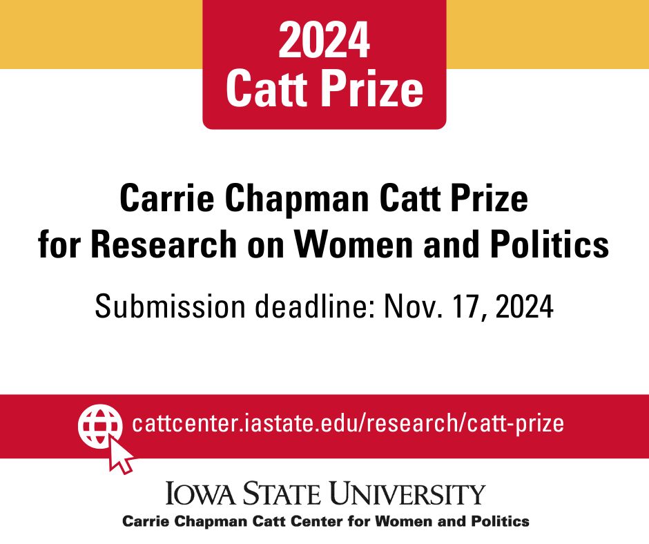 The submission deadline for the Catt Prize is only 10 days away! Submit your proposal at cattcenter.iastate.edu/research/catt-….