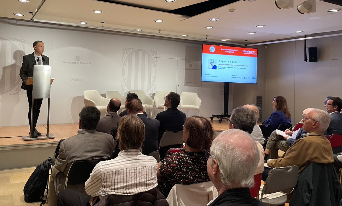 @francesctorralba interessants reflexions sobre la  #ia: dades, decisions, sostenibilitat, energia….