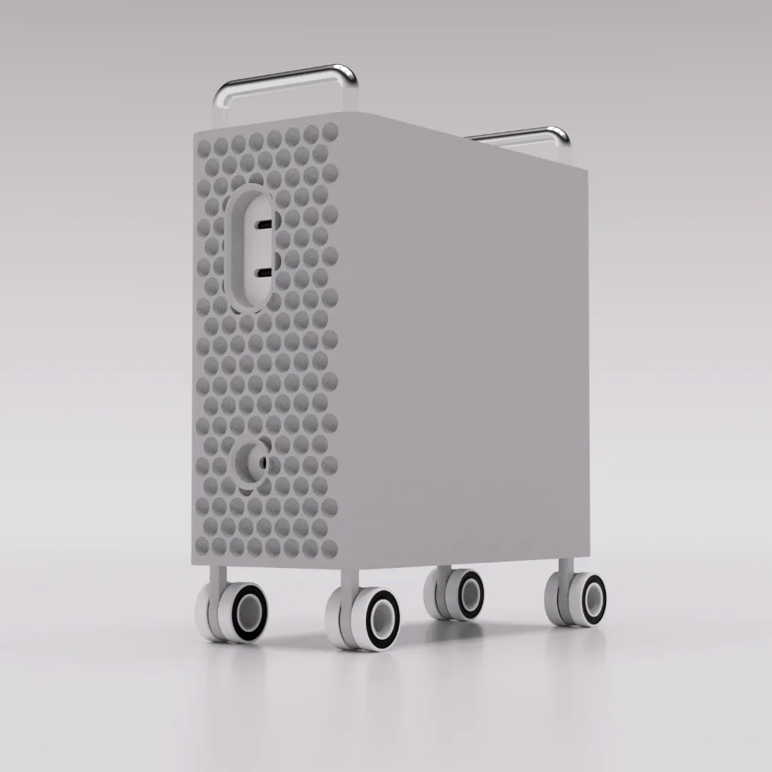 BasicAppleGuy's tweet image. I need a Mac mini solely to have this enclosure that transforms it into a mini Mac Pro!
