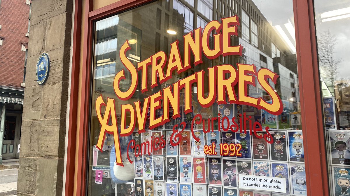 gavinguidry's tweet image. Vandalized some comics down at @strangeadventrz.