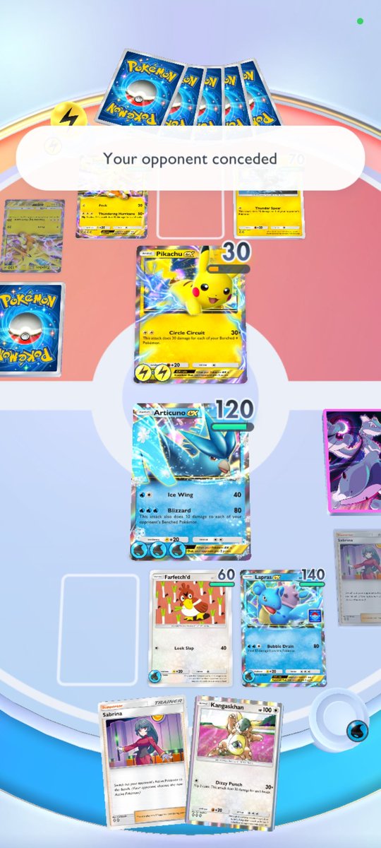 How it started 
Vs
How it ended 
#PokemonTCG #PokemonTCGPocket