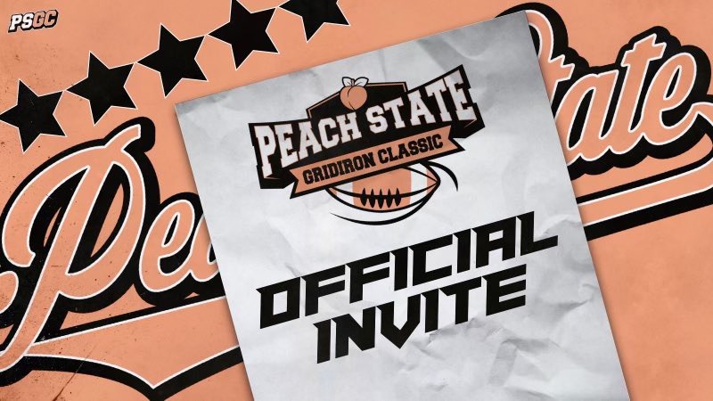 cjmatthews07's tweet photo. OFFICIALLY INVITED 🔥🔥🔥to play in the 2024 Peach State Gridiron Classic (PSGC) Game. All-Star event includes the best talent from the Class of 2025/2026/2027🏈🏈🏈
@RecruitNE_GA
@BEAUSA_org
@ELCAFootball
@MaxPreps
@RecruitGeorgia
#PSGC #CJmatthews #Dline https://t.co/JBStJnaFzE