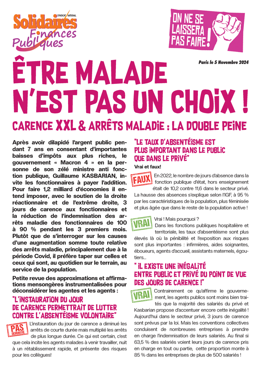sdemarcq1971's tweet photo. Être malade n'est pas un choix  @guillaumekasba . Arrêtez de nous jeter en pâture avec des contres vérités 
@SolidairesFiP 
@UnionSolidaires 
@SolidairesFP https://t.co/bDAY6gneCk