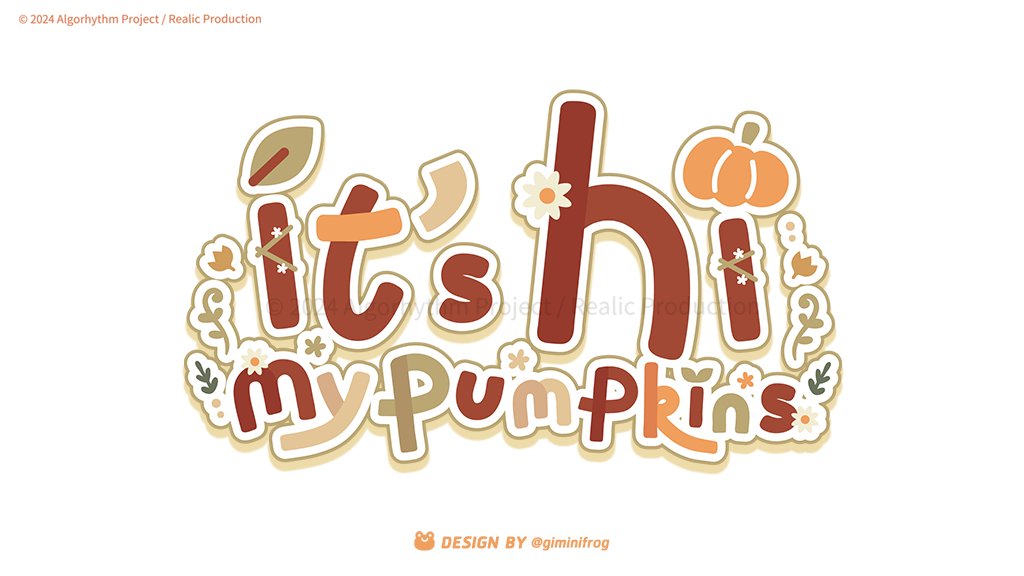 giminifrog's tweet image. Logo, Overlay, Schedule ➤ @its_hi_ARP

กราฟิกรีเดบิวที่ทำให้ฮายๆคับ อัพเกรดความhoboและผสานพลัง warming &amp;amp; cozyเต็มที่ มาสนุกสนานงานเทศกาลกับหนุ่มฟักทองกันนะคะ!🎃

#hi_ARP #ARProject #VtuberTH #VTuberAssets #GiminiDesign