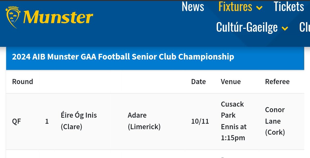 Adare men's footballers are out again on Sunday in the Munster Championship quarter-final in Ennis against Eire Og.  Go neiri an an t-adh libh from all in the  ladies football. A lot of the players have been very generous with their time to our club. <a href="/AdareGAA/">Adare GAA</a> <a href="/themanorfields/">Manor Fields Adare</a>