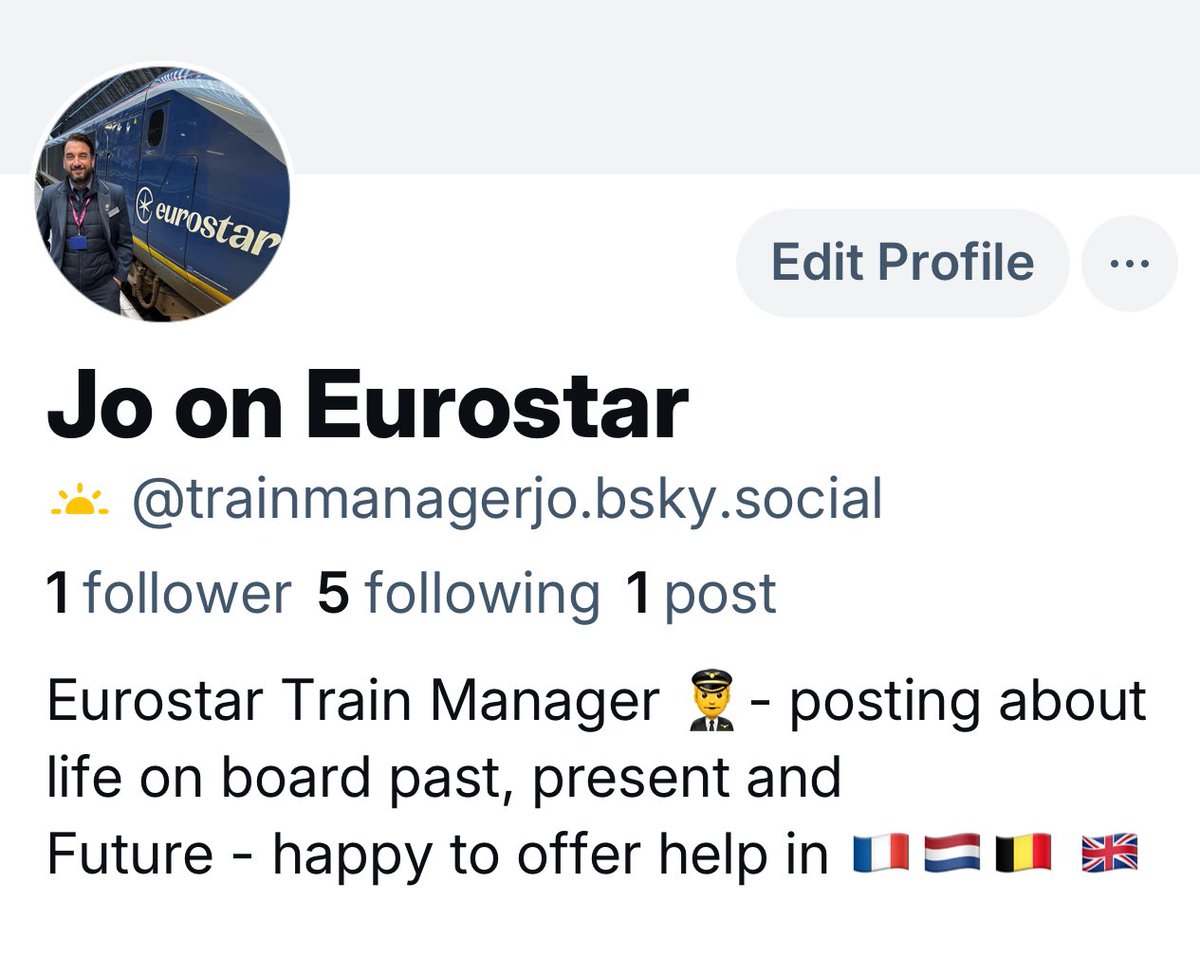 TrainManagerJo's tweet image. It’s getting difficult to stay on this platform. Come over to Blue Sky and look for @TrainManagerJo there… I hope I’ll get more than 1 follower 😅