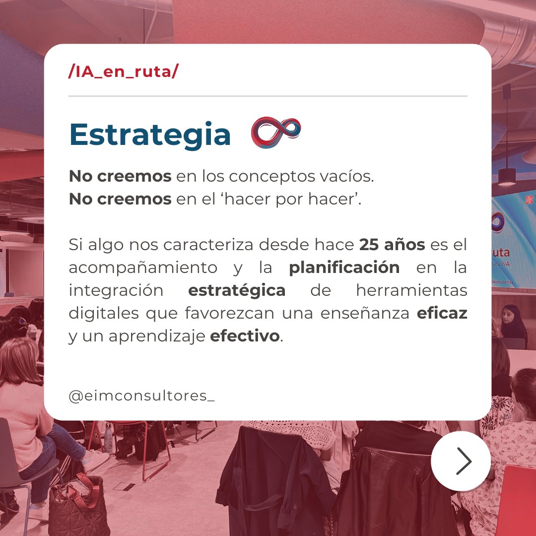 EIMConsultores's tweet photo. ¿Quieres unirte a nuestra ruta con la #IA? 🚗 

Tienes una plaza esperándote👇🏼 https://t.co/DzWBE5iEDK