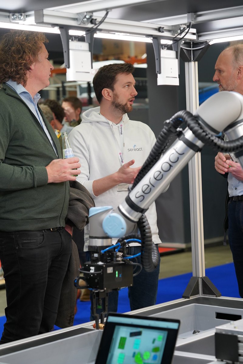 ralfgulde's tweet photo. Logistica - bring your own pick item 😊 🦾 

Haven't stopped by yet? Let's change that! Bring an item, any item, and see how our AI picks it without any training - zero shot capabilities leveraging the Sereact Vision Language Action Model. 

#Robotics #AI #Logistica #NL https://t.co/ufyCB3Vftt
