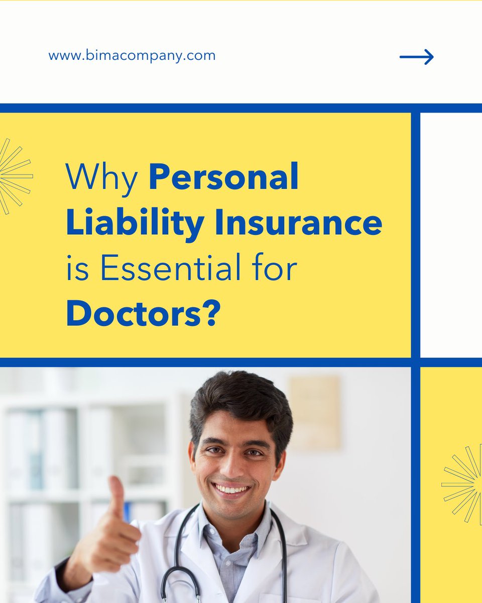bimacompany__'s tweet image. Personal liability insurance protects doctors from legal claims, providing peace of mind and financial security. Secure your career and reputation—get covered today with www.bimacompany.

#BimaCompany #InsuranceForDoctors #MedicalLiability