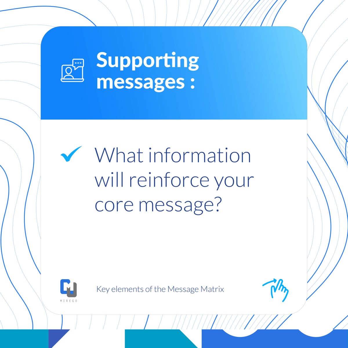 Mirego_Africa's tweet photo. Have you defined your core message?

#coremessage #mirego #Abatwip https://t.co/QxER2Wq2fX