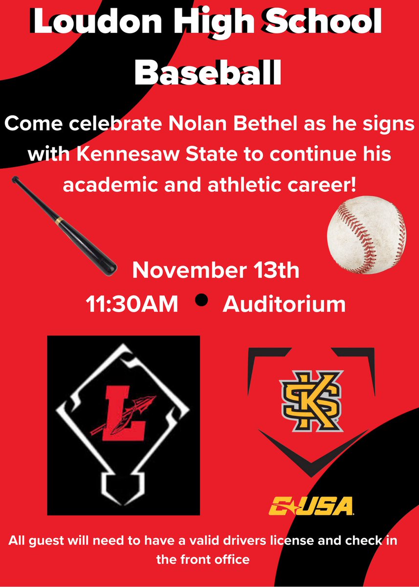 Loudon High School Baseball (@baseballloudon) on Twitter photo Loudon High School & Loudon Baseball would like to invite any media, family, teammates, friends, and coaches who would like to
celebrate <a href="/Betheln25/">Nolan Bethel</a> on Wednesday. We look forward to celebrating this accomplishment. <a href="/5StarPreps/">5Star Preps</a> <a href="/prepxtra/">PrepXtra</a> <a href="/NewsHeraldSport/">News-Herald Sports</a> <a href="/RedskinRadio/">ยฉRedskinRadio</a> <a href="/RedskinsLhs/">LHSRedskins</a> Loudon High School & Loudon Baseball would like to invite any media, family, teammates, friends, and coaches who would like to
celebrate <a href="/Betheln25/">Nolan Bethel</a> on Wednesday. We look forward to celebrating this accomplishment. <a href="/5StarPreps/">5Star Preps</a> <a href="/prepxtra/">PrepXtra</a> <a href="/NewsHeraldSport/">News-Herald Sports</a> <a href="/RedskinRadio/">ยฉRedskinRadio</a> <a href="/RedskinsLhs/">LHSRedskins</a>