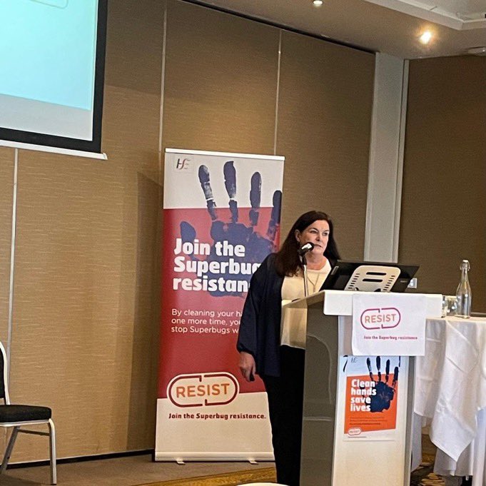 BabsSlevin's tweet photo. Geraldine Crowley ADON IPC &amp; Siobhán Tracey Dept of Public Health sharing their experiences of outbreak management, challenges and solutions in IPC across the region @HSEMidWest @s_broderick1 @MaryODwyer13 @maria1bridgeman @DonovanEimear https://t.co/Dr2K5hvcMu