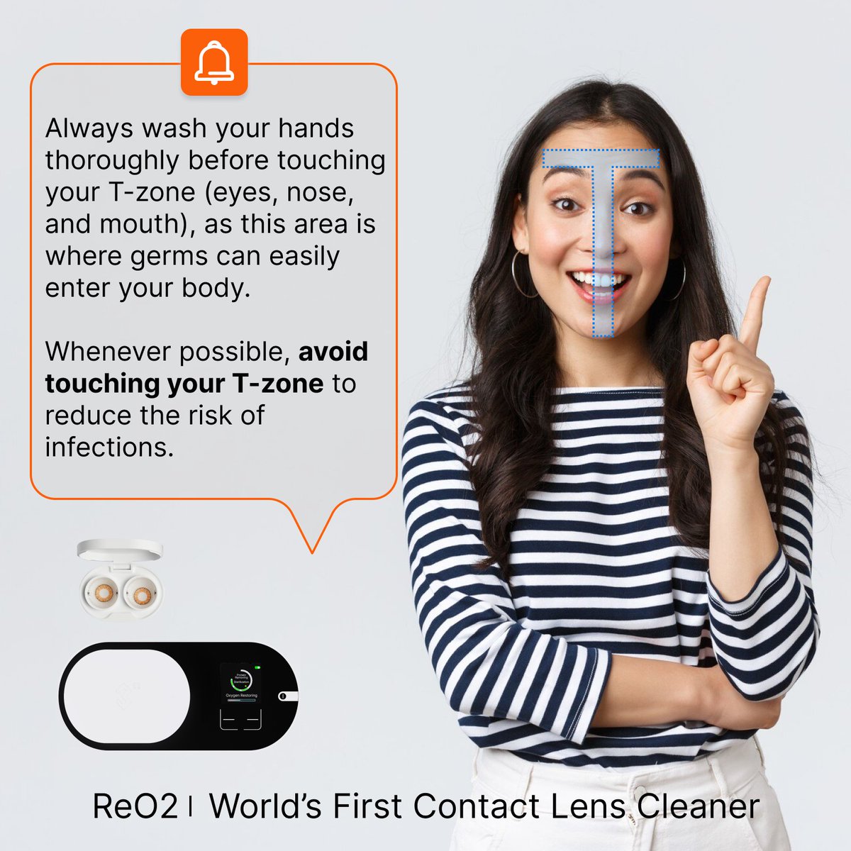 3NEyecare's tweet photo. Always wash your hands thoroughly before touching your face or handling your lenses. Keep your eyes safe and clear with clean hands and ReO2 Contact Lens Cleaner! 👀💧 https://t.co/ElVWzVuPxj